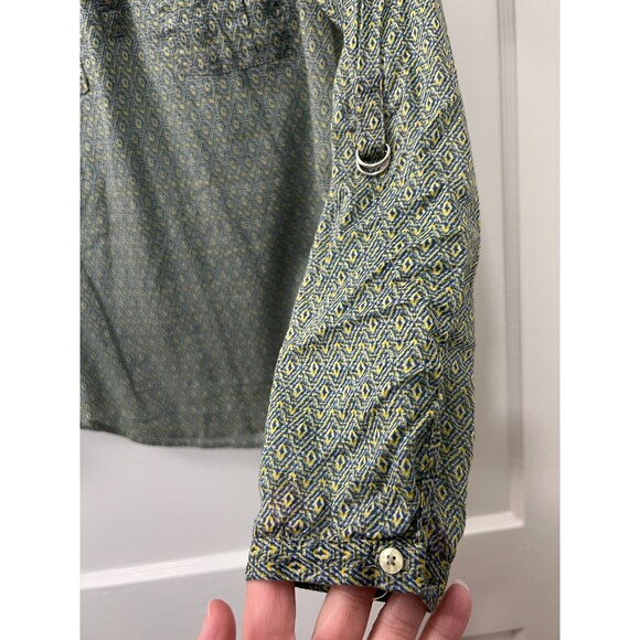 Anthropologie Holding Horses Diamond Geometric Print Popover Top Women's 4 - Picture 4 of 11